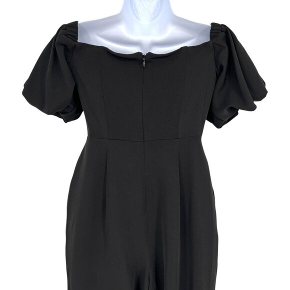 Sam Edelman Womens Black Puff Sleeve Jumpsuit Size 0 NWT - Picture 6 of 10